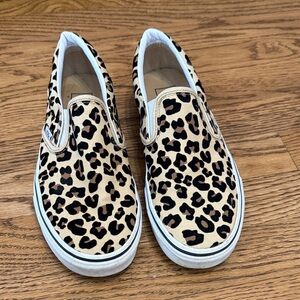 Leopard Print Slip-On Kids Shoes